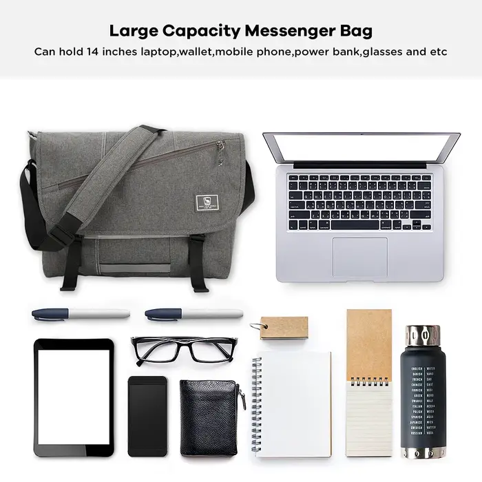 OIWAS – sac à bandoulière pour ordinateur portable de 15 pouces