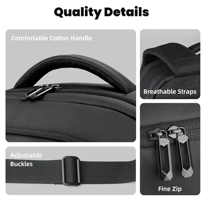 HK nouveau Design sac à dos de voyage hommes grand sac à dos d'affaires pour le travail trajet Oxfor