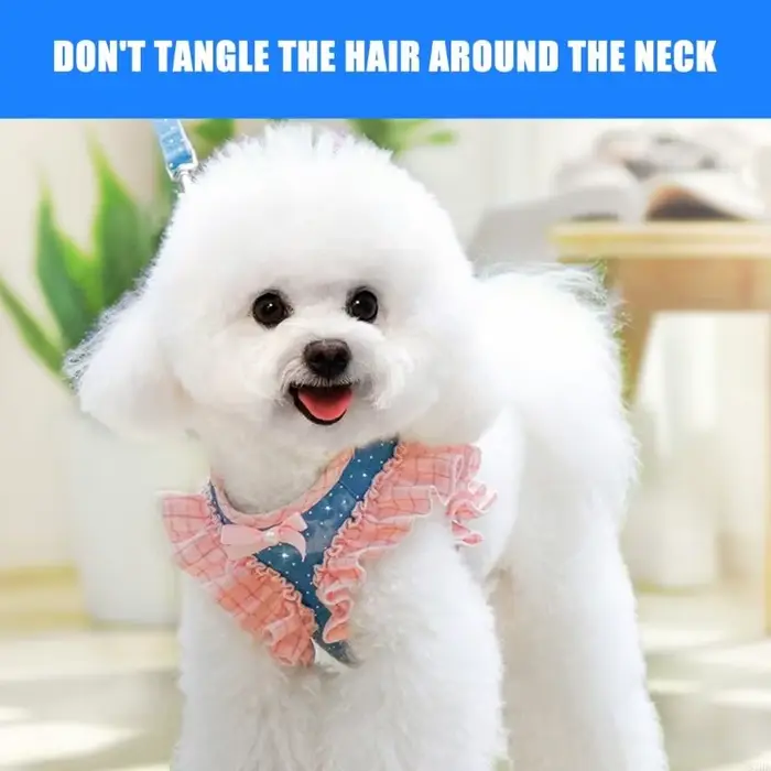 Harnais pour chien taille, pour petits chiens, sans traction, avec laisse, Clip réglable, boucles confortables 87HA