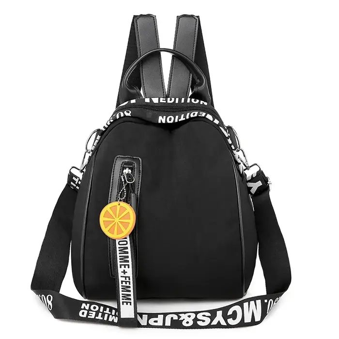 Sac à dos décontracté avec lettres pour femmes, multifonction, sac de voyage, d'école pour adolescen