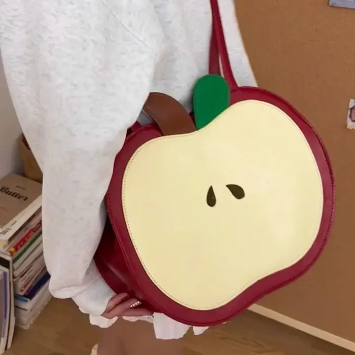 Nouveau Sac à Dos Scolaire Motif Pomme 2026