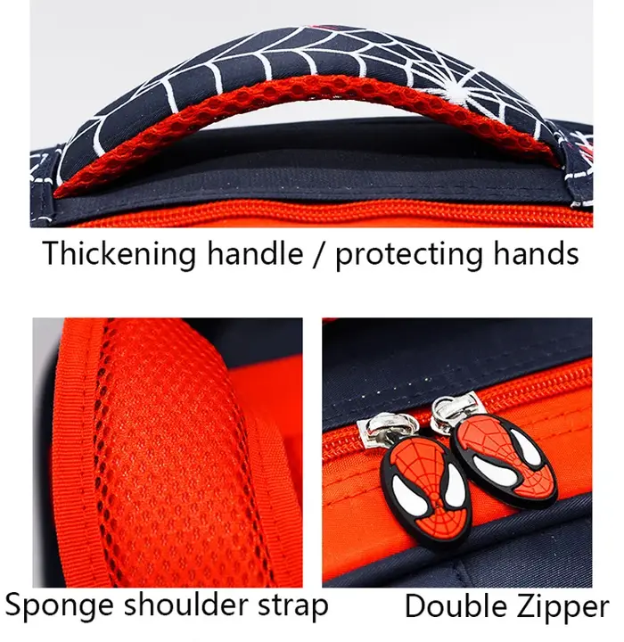 Spider sac à dos + trousse à crayons ensemble pour garçons sac d'école primaire pour enfants sac