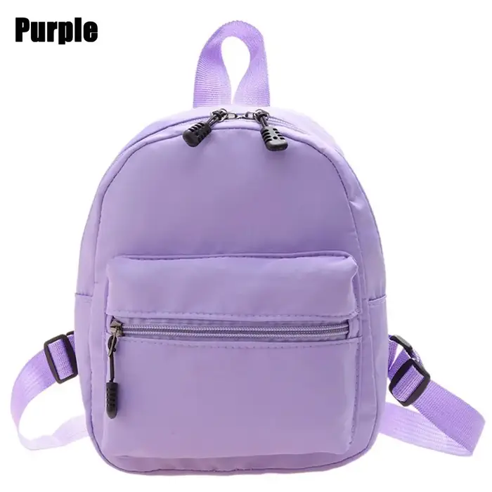 Sac à dos décontracté en nylon pour adolescentes, mini sac à dos blanc, petits sacs d'école