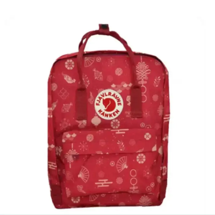 Sac à dos scolaire classique Fjallraven Kanken avec logo Arctic Fox pour hommes et femmes