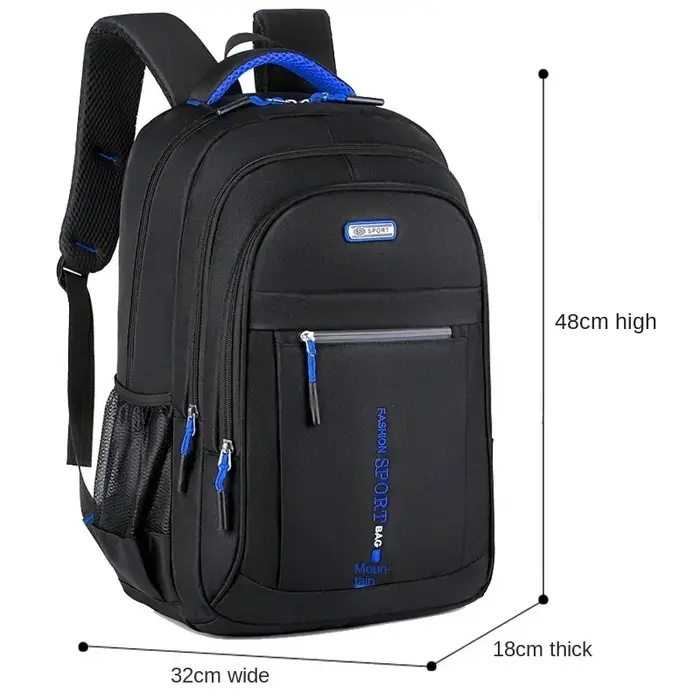 Sacs à dos pour hommes Oxford sac à dos étanche sac d'ordinateur d'affaires sac à dos de voyage décontracté cartable pour lycéens