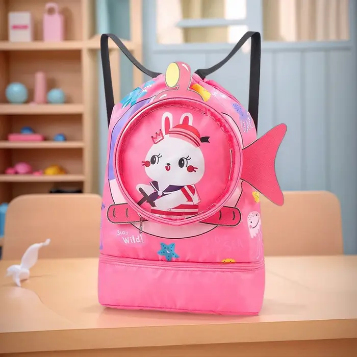 Sac à dos de natation sec et humide pour enfants