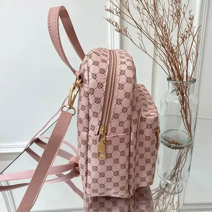 Sac à dos classique en matière florale pour femmes