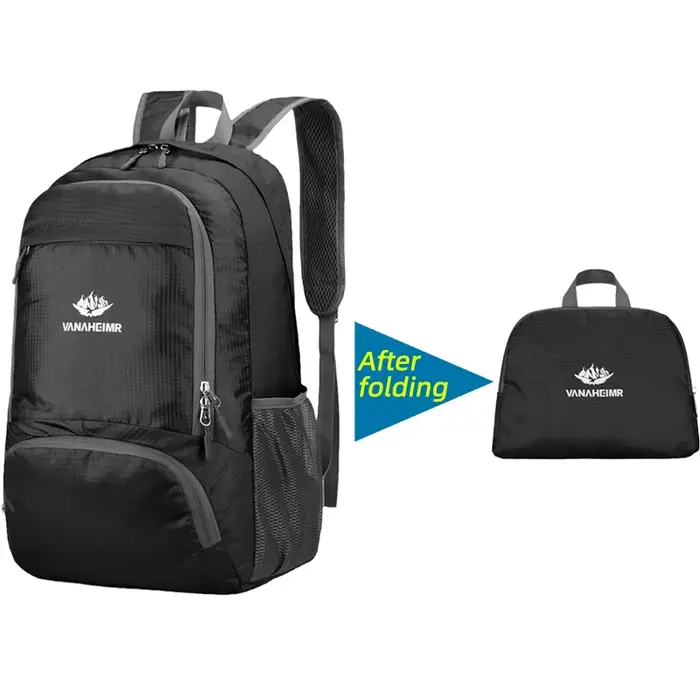 Sac à dos pliable 23l sac à bagages extérieur pliable ultra léger grand sac à dos pliant sac à dos d