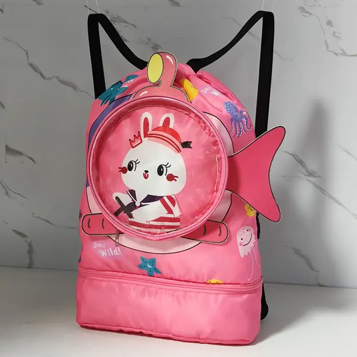 Sac à dos de natation sec et humide pour enfants