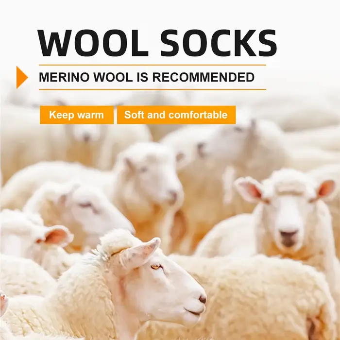 Chaussettes en laine mérinos pour hommes