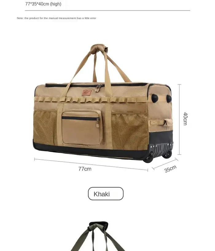 Sac à dos de chariot d'extérieur de grande capacité de 130l