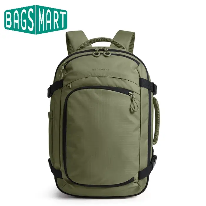 Sac à dos pour ordinateur portable BAGSAMRT 17,3 pouces pour hommes et femmes, sac à dos de transport 17 pouces, sac pour effets personnels avec poche étanche et grande poche latérale