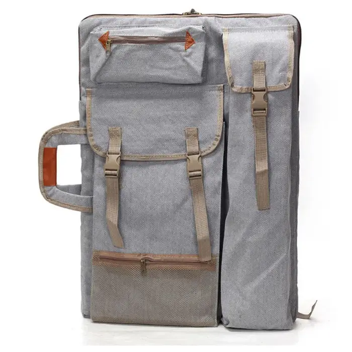 Sac à dos en toile 4K, sac de planche à dessin multifonctionnel