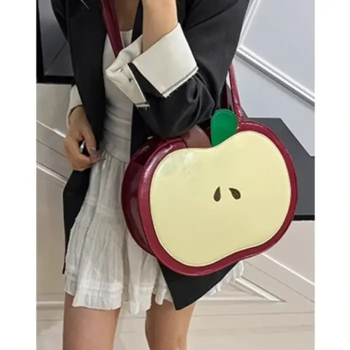Nouveau Sac à Dos Scolaire Motif Pomme 2026