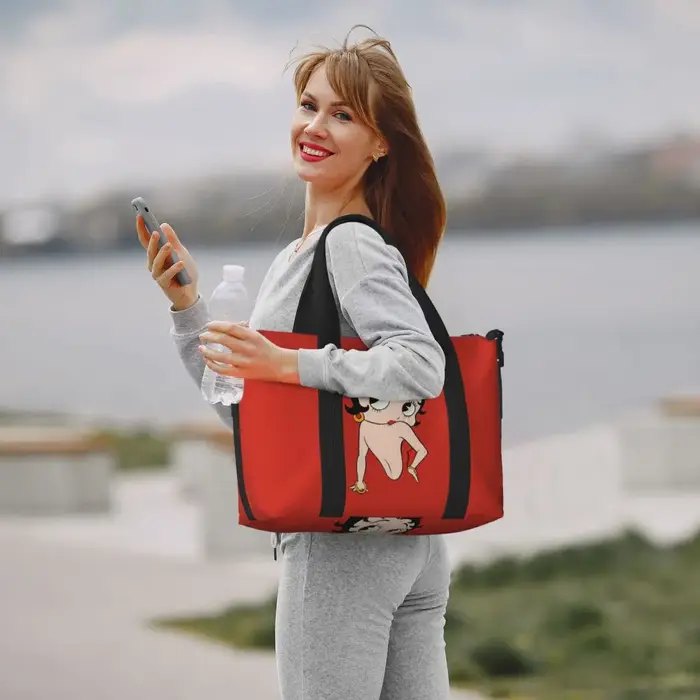 Sac de voyage de plage personnalisé Cartoon Girl B-Bettys