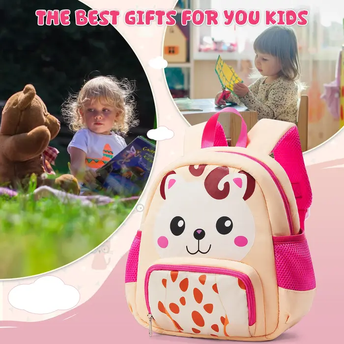 Sac à dos à motif de chat mignon pour enfants