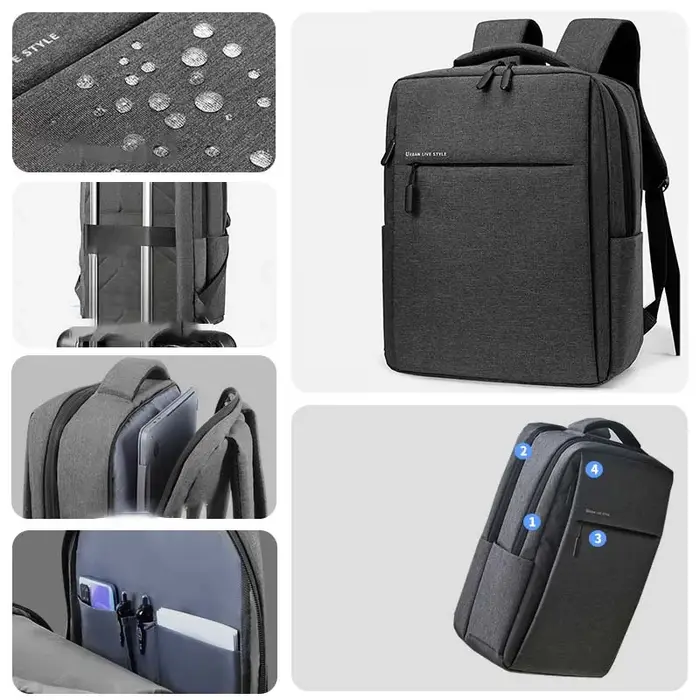 Sac à dos pour ordinateur portable 17.3 pouces sacs à dos de voyage de grande capacité sac