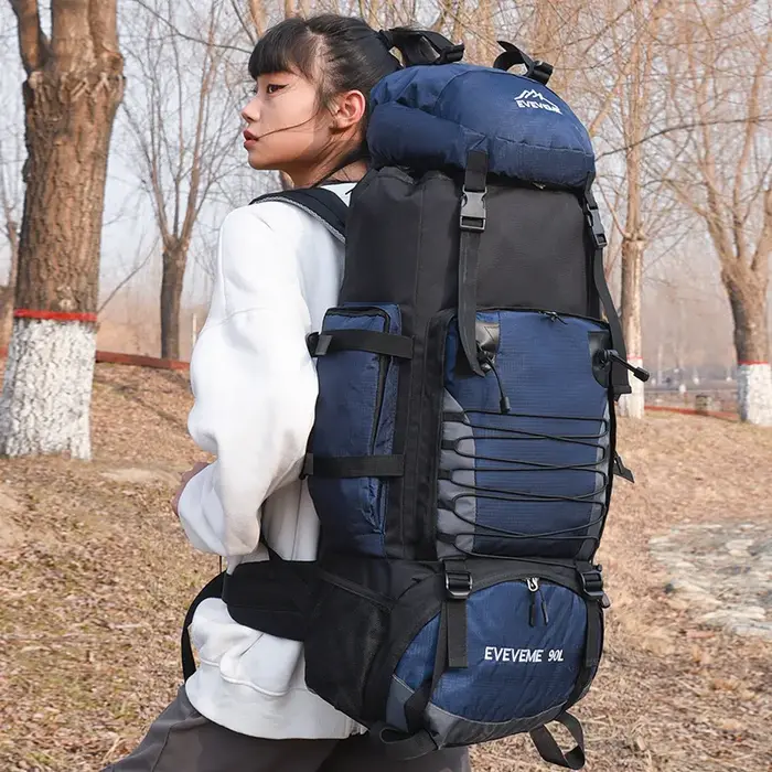 90L randonnée en plein air sport sacs de voyage respirant imperméable alpinisme sac à dos grande capacité