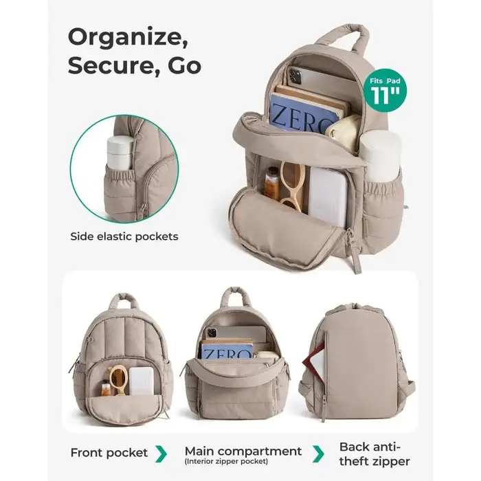 Mini sac à dos matelassé pour femmes