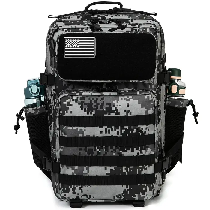 Sac à dos Dull avec porte-bouteille pour hommes et femmes, sac d'assaut, sac à dos RapDuty, école de