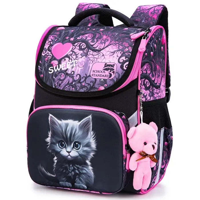 Sac à dos scolaire Orth4WD Cartoon Cat pour filles