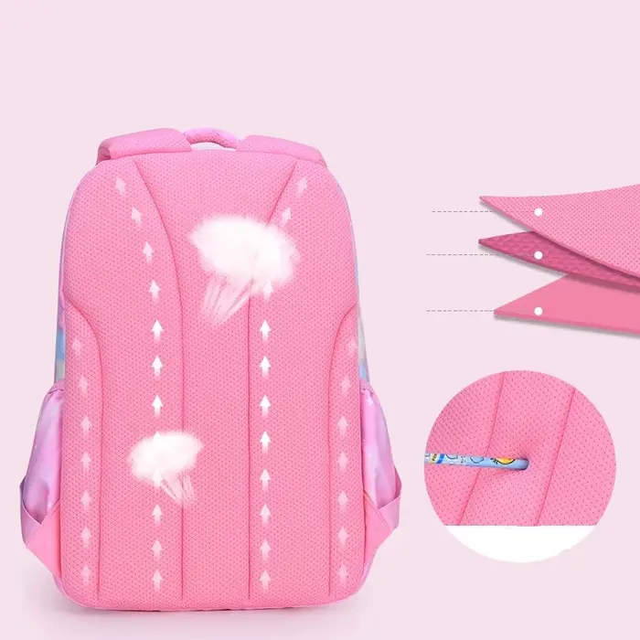 Fille enfants sac à dos sac d'école sac à dos rose pour enfant