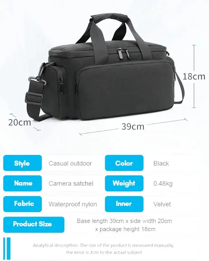 Sac de voyage pour appareil photo