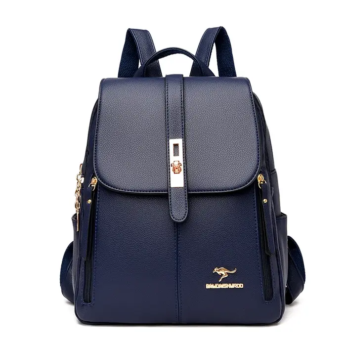 Sacs à Dos en cuir pour femmes de luxe pour filles Sac A Dos Sac à Dos décontracté noir Sac à Dos Vi