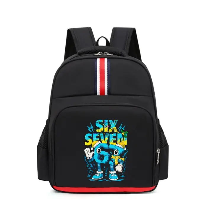 Sac à dos étanche Six Seven 6 7 cerveau italien dessin animé sacs primaires enfants Meme 67 sac à do