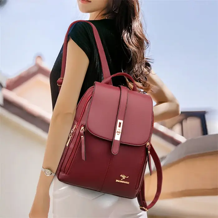 Sacs à Dos en cuir pour femmes de luxe pour filles Sac A Dos Sac à Dos décontracté noir Sac à Dos Vintage