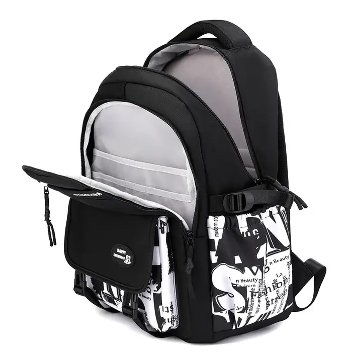 Sac à dos pour adolescents avec pendentif camouflage graffiti garçon sac à bandoulière pour enfants sac d'école étanche sacs à dos de voyage de Sport