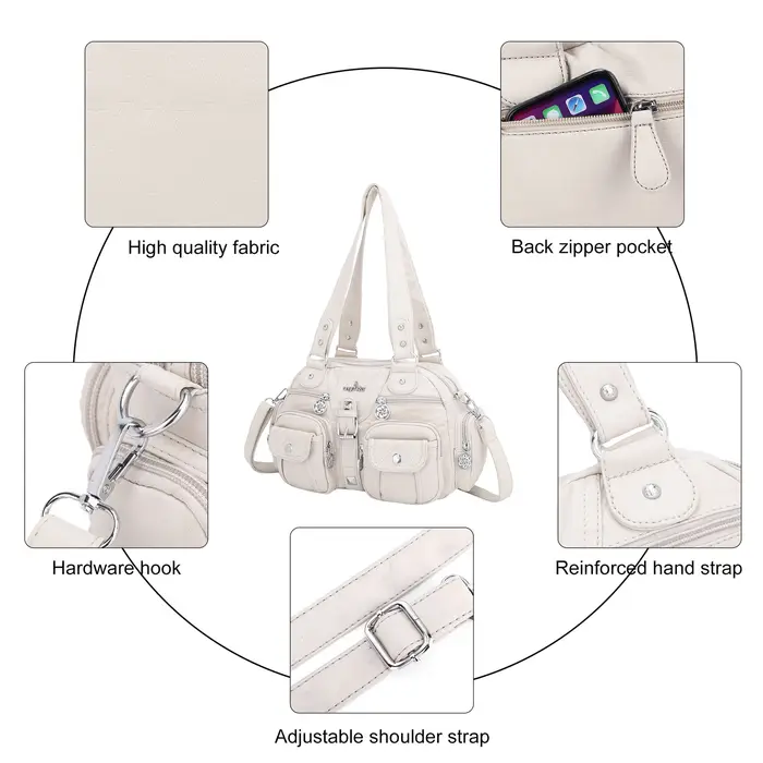 Sac vintage pour femme, petit sac à main, sacoche à poignée supérieure, sac à bandoulière en PU, sac