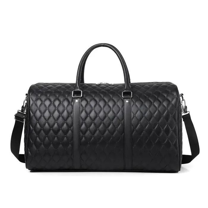 Fourre-tout de voyage affaires grande capacité sac à main salle de sport Fitness homme en cuir PU Li
