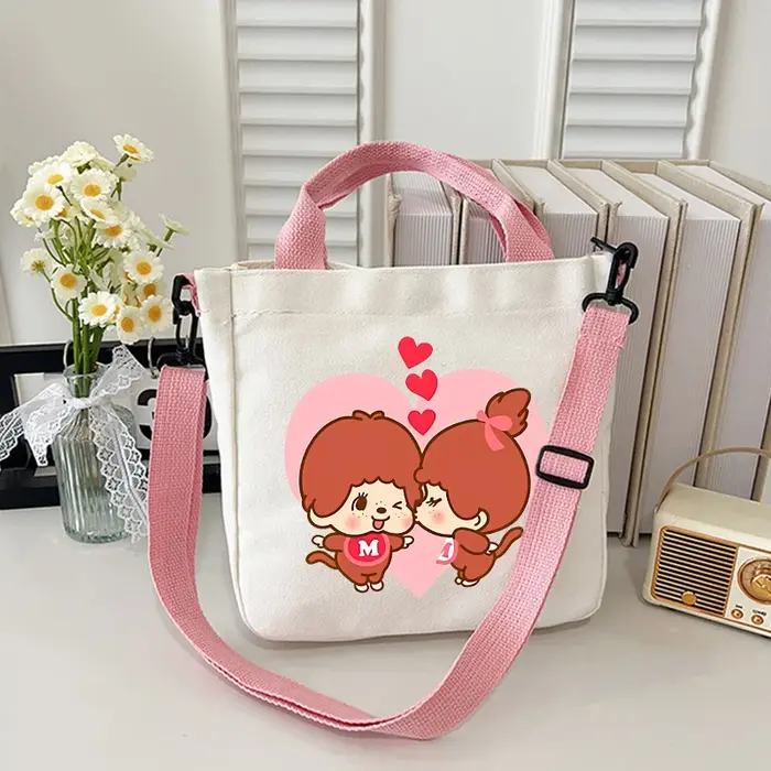 Sac en toile Monchhichi pour garçons et filles