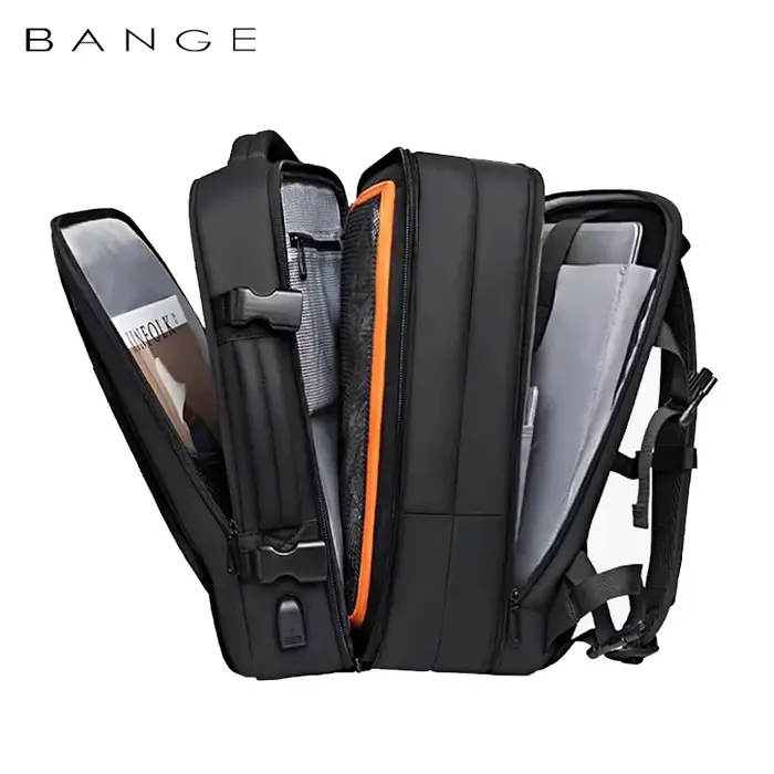BANGE extensible hommes sac à dos étanche 17.3 pouces sac à dos pour ordinateur portable homme grande capacité