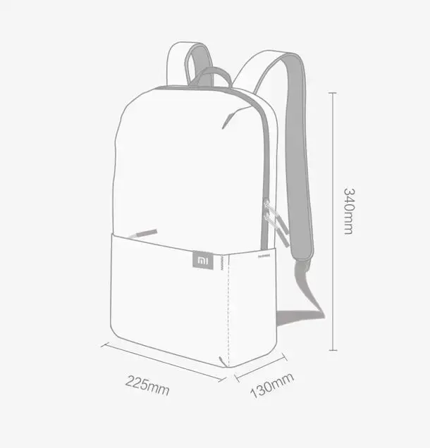Original Xiaomi Mi sac à dos 10L sac 8 couleurs 165g loisirs urbains sport poitrine Pack sacs hommes femmes petite