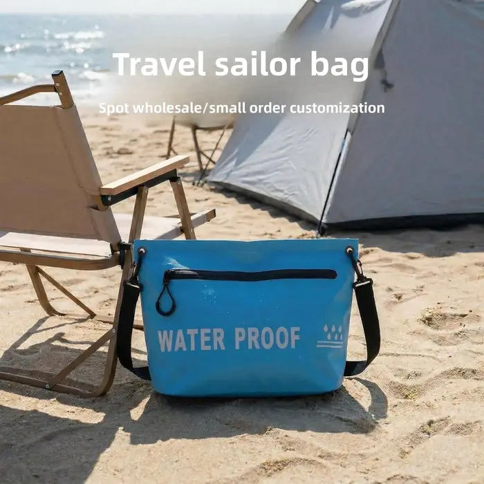 Sac étanche 5L pour voyage, sac de transport, sac de lavage, natation, rafting, kayak, randonnée en rivière, flottaison, navigation, sacs aquatiques