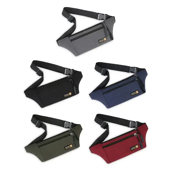 Sac banane multifonction en nylon pour homme et femme