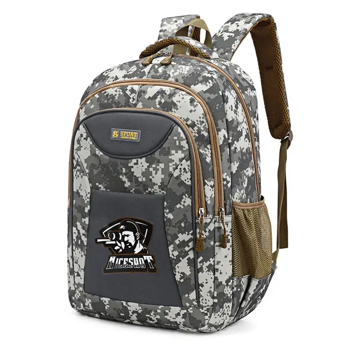 Offre spéciale décontracté en plein air Camouflage sac à dos Oxford tissu grande capacité voyage sac à dos hommes mode