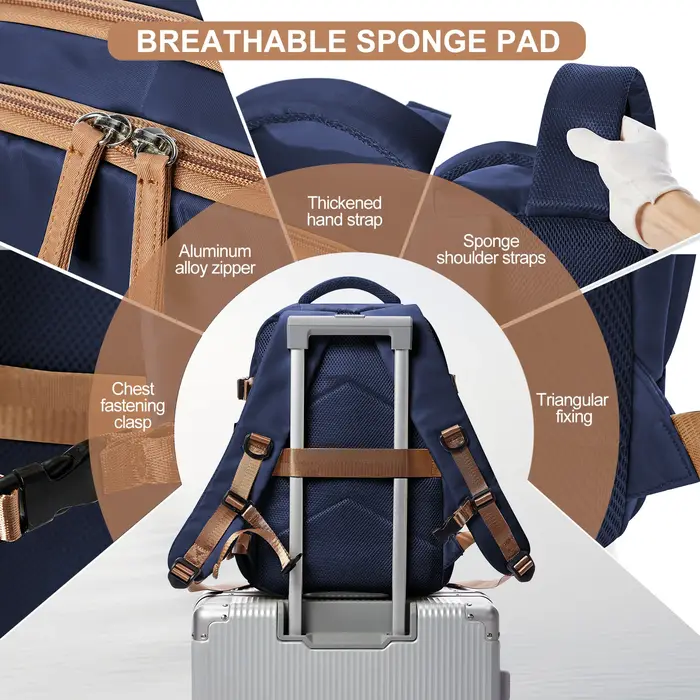 Sac à dos pour hommes sac à dos de voyage sac de cabine taille Ryanair 40x20x25 sac à dos grand cahier d'affaires étanche femme sac à dos cadeau