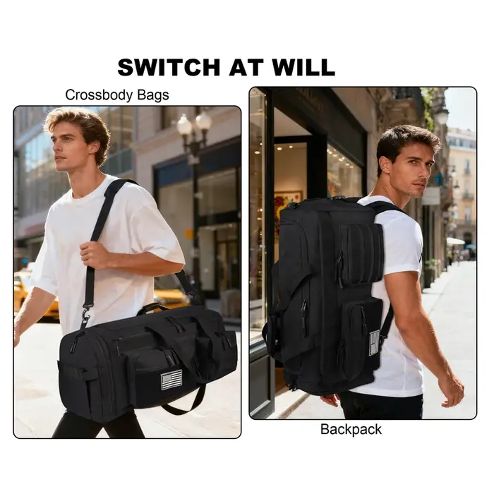 LHI 50L 3 en 1 sac de voyage hommes grands sacs de sport