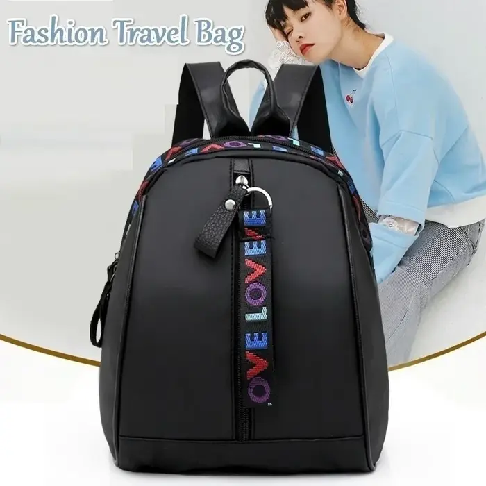 Mini sac à dos pour hommes, petit sac d'école à bandoulière noir pour hommes, toile de styliste, éta