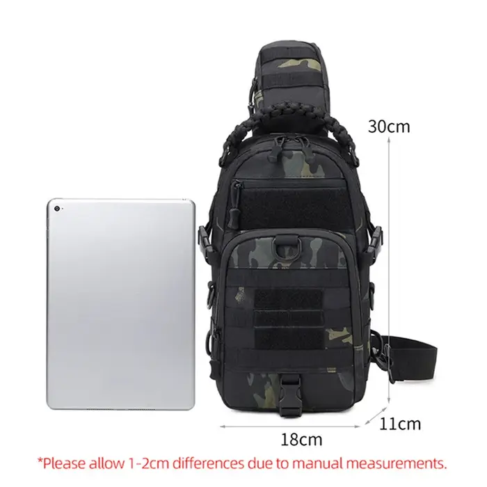 Sac de poitrine de Camping sac à dos tactique pour hommes sport épaule randonnée en plein air escalade cyclisme pêche MOLLE Sling EDC Fanny Pack
