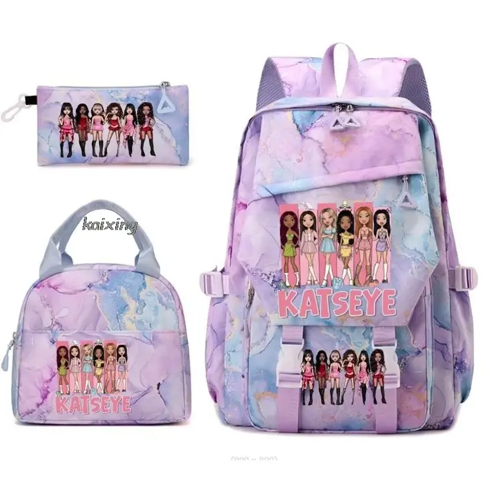 Nouveaux sacs à dos Katseye à imprimé amusant