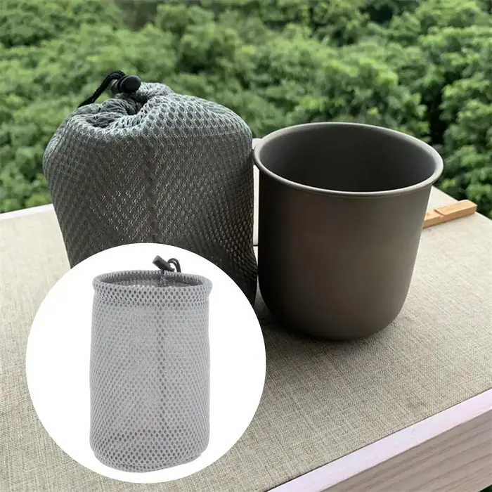 Mini sac à cordon en maille Durable