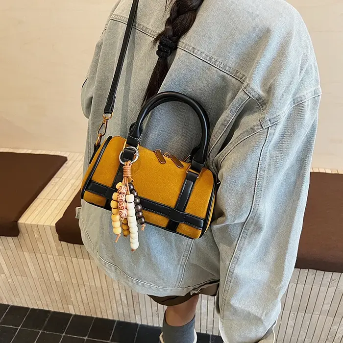 Mini petit sac femmes 2025 polyvalent hiver daim cuir épaule sac à bandoulière dames concepteur Boston sac à main sac à café