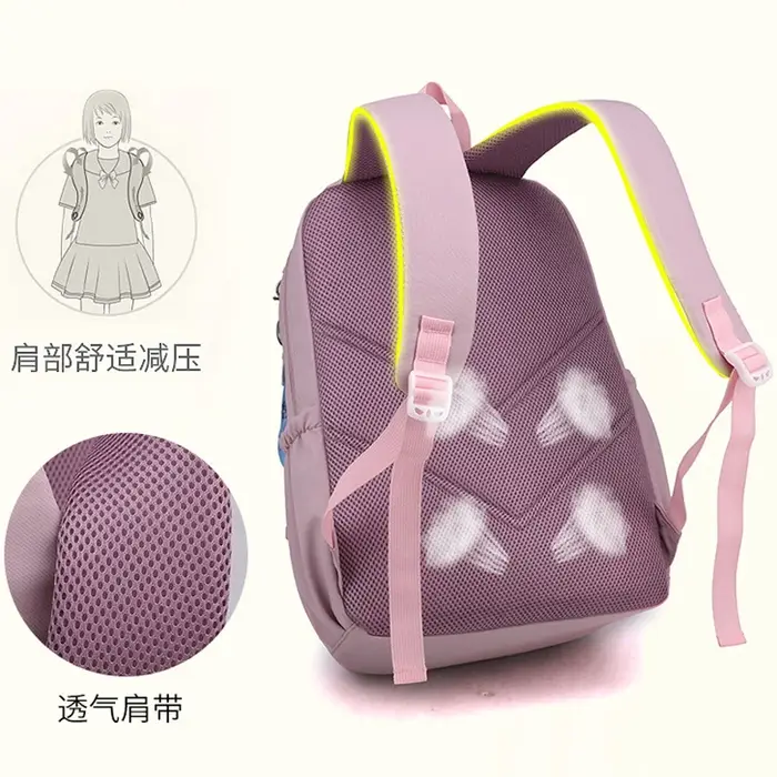 Fille sac d'école sac à dos sac à dos pour adolescent femmes enfants femme rose cartable primaire haute sac à dos