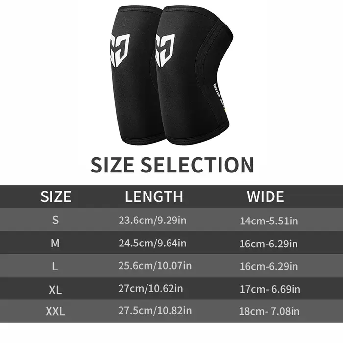 1 paire de genouillères de sport Compression Squat haltérophilie pressurisé Crossfit entraînement