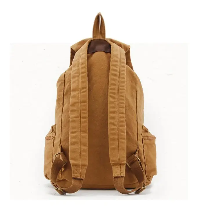 Sac à dos militaire en cuir vintage pour hommes et femmes