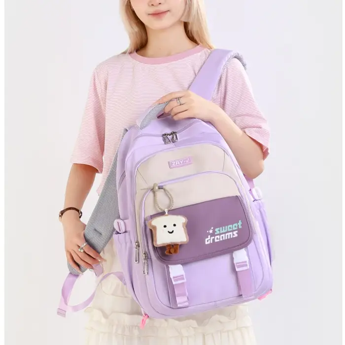 Sac à dos pour filles, sac à livres Kawaii pour adolescents